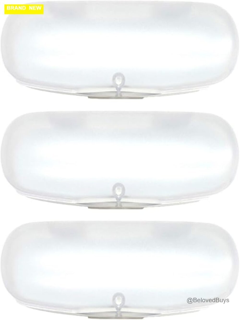 Hard Shell Glasses Case Plastic Frosted Translucent Eyeglasses Case Magnetic